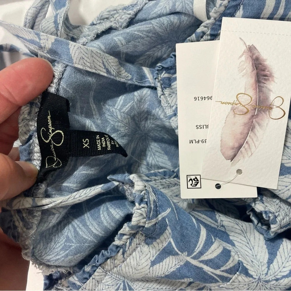 New Jessica Simpson Tamaryn Tiered Dress Size XS Blue - Picture 4 of 7